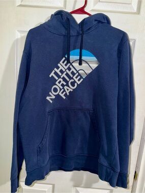 The North Face Big Logo Hoodie Men’s Navy Blue Medium